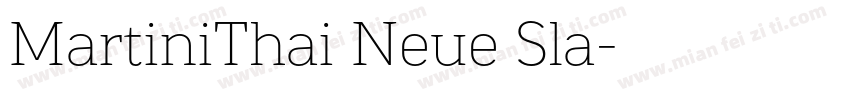 MartiniThai Neue Sla字体转换